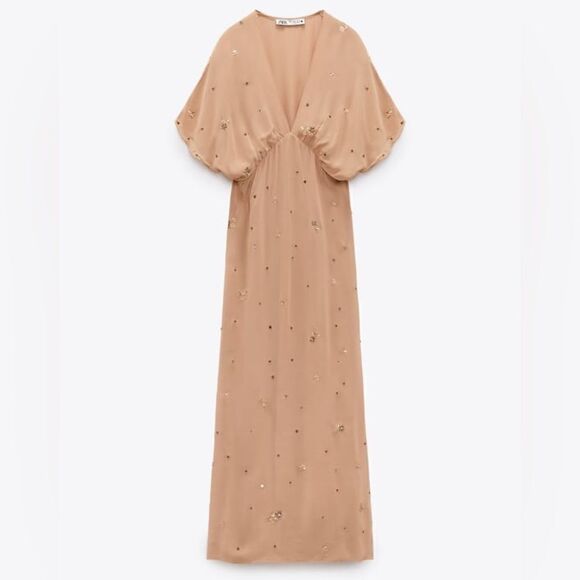 ZARA BEADED SEQUIN EMBROIDERED DRESS - LIMITED EDITION - Picture 4 of 7